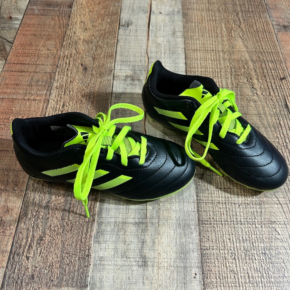 Adidas Goletto IX Kids Soccer Cleats Lucid Lemon Yellow Black Size 13